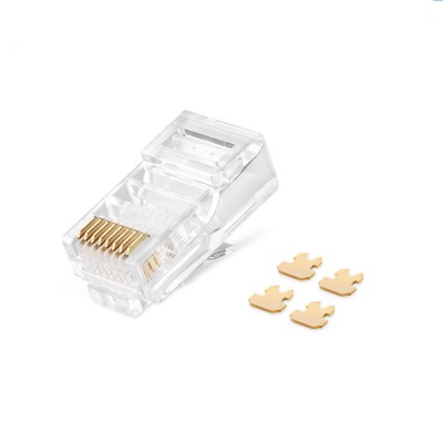 Ethernet Male 8 Core Plug Connector RJ45